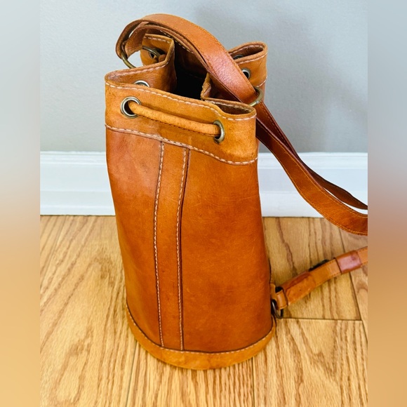 Vintage Genuine Leather Craft Satchel Lined Large - Picture 2 of 12